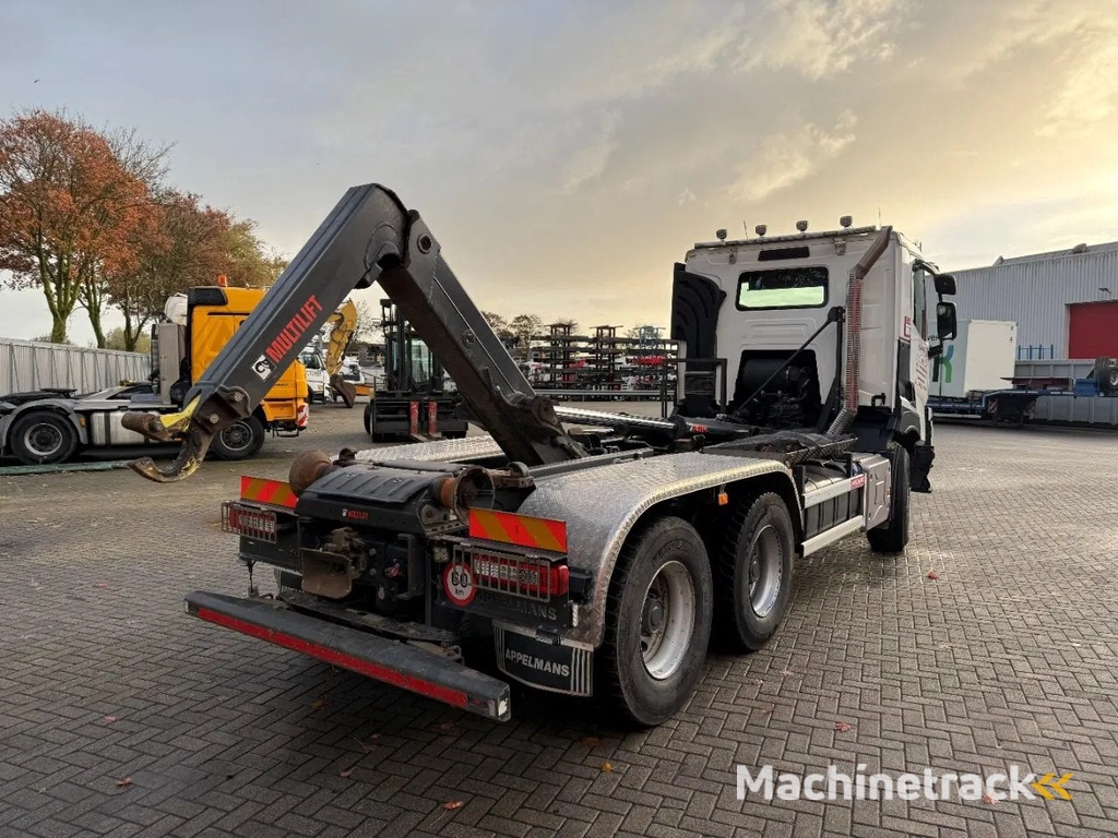 Renault C480 / ENGINE RUNNING / 6X4 / HIAB 21TON HOOKLIFT / ONLY:146334 KM / AUTOMATIC / EURO-6 / 2020