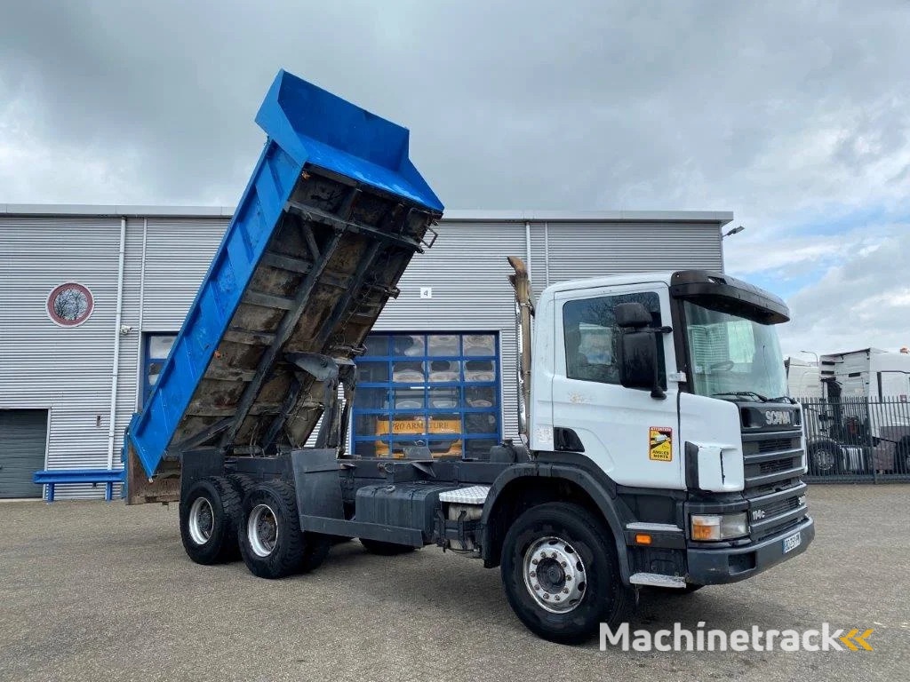 Scania 114-340 / 6X4 / 2 SIDE TIPPER / BIG AXLE / FULL-STEEL / DRUM BRAKES / MANUAL / 1999