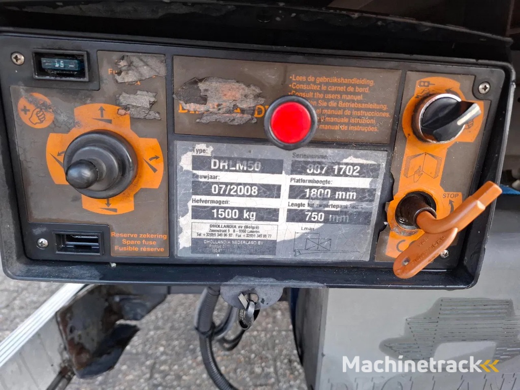 DAF LF 45.160 / NL TRUCK / TUV:08-09-2026 / ONLY:563366 KM / PLATFORM 1500 KG / SIDE DOOR / AUTOMATIC / EURO-5 / 2008