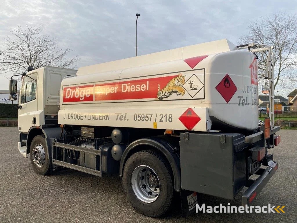 DAF 65CF-240 / FULL STEEL / POMP / 3 COMPARTIMENTS / 8350 LITER / ONLY:25969 KM / EURO-2 / MANUAL / GOOD CONDITION