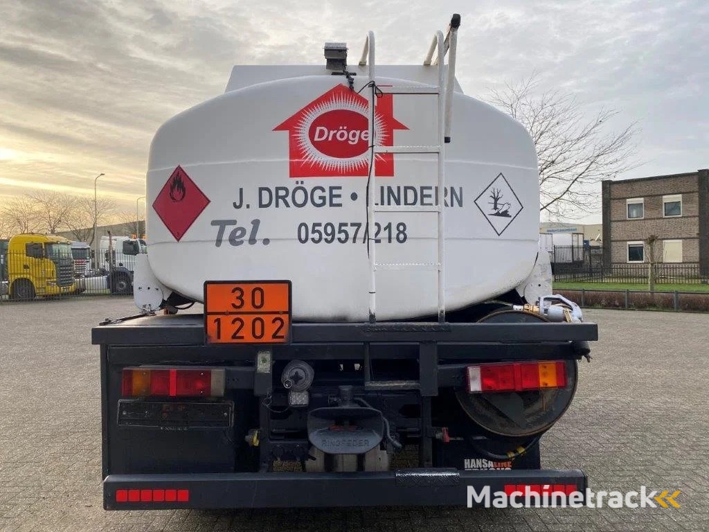 DAF 65CF-240 / FULL STEEL / POMP / 3 COMPARTIMENTS / 8350 LITER / ONLY:25969 KM / EURO-2 / MANUAL / GOOD CONDITION