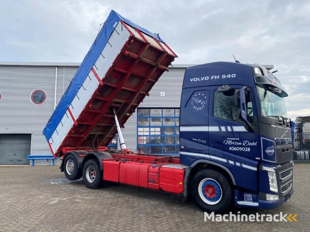 Volvo FH4-540 / VEB+ / ACC / LWDS / 3SIDE TIPPER / DYNAMIC STEERING / LEATHER / FULL-AIR / AUTOMATIC / EURO-6 / 2017