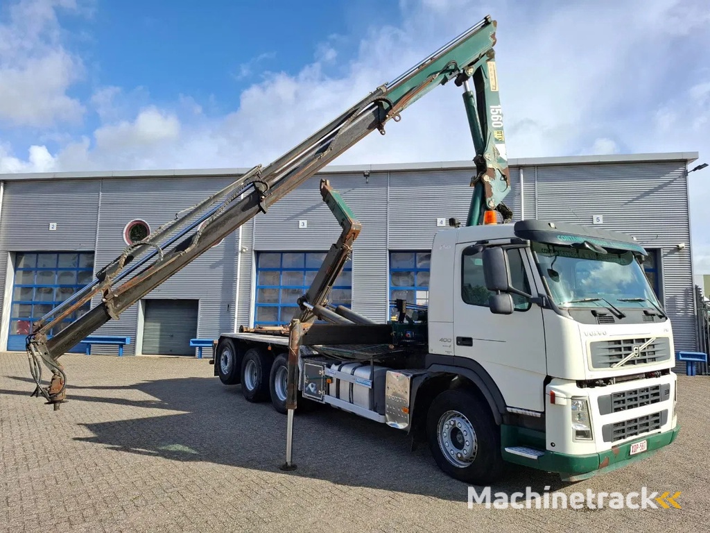 Volvo FM13-400 / 8X4 / AJK HOOK 25TON / CRANE HMF 1560 K3 / ROTATOR / LIFT+LENKACHSE / AIRCO / MANUAL / EURO-4 / 2007