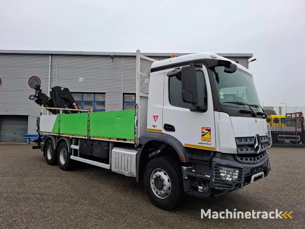 Mercedes-Benz Arocs 2640 / 6X4 / 2XBIG AXLE / FULL-STEEL / HIAB X-HIDUO 188 B-3 / ROTATOR / REMOTE / PALLETHOOK / EURO-6 / 2017