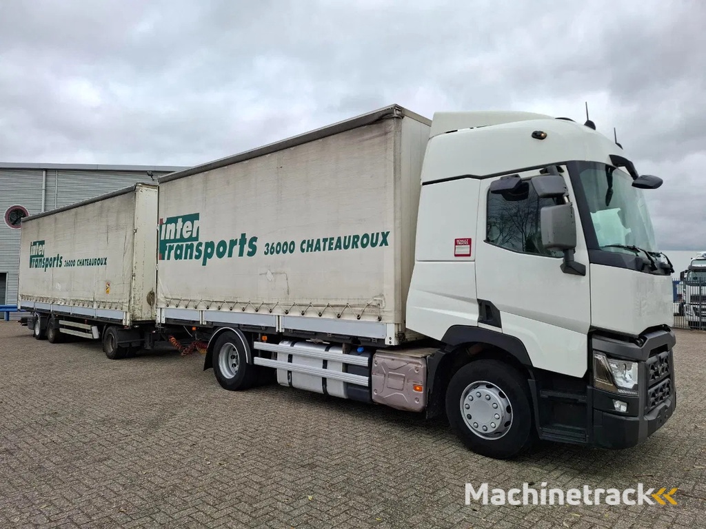 Renault T480 COMFORT / DOUBLE TANK / TIR LINE / TUV:30-03-2026 / THROUGH LOADING SYSTEM / LWDS / AUTOMATIC / EURO-6 / 2017