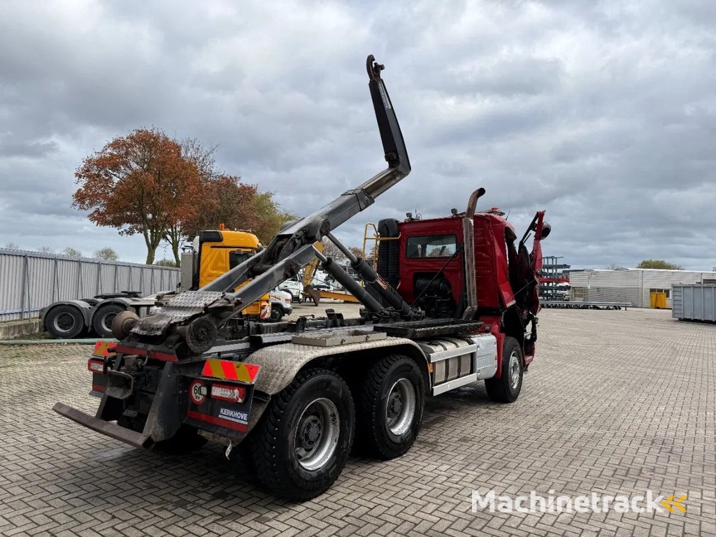 Volvo FMX4-500 / ENGINE RUNNING / VEB+ / 6X4 / BIG AXLE / AJK 20 TON HOOKLIFT / ONLY:276433 KM / AUTOMATIC / EURO-6 / 2020