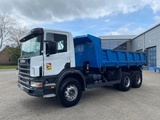 Miniaturansicht von Scania 114-340 / 6X4 / 2 SIDE TIPPER / BIG AXLE / FULL-STEEL / DRUM BRAKES / MANUAL / 1999