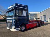 Minituur van DAF XF106-530 8X2 / AJK HOOKLIFT 25000KG / 9 TON FRONT AXLE / NAVI / ONLY:612482 KM / SSC / AUTOMATIC / EURO-6 / 2019