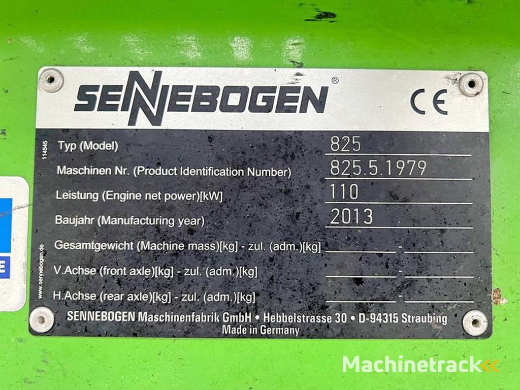 Sennebogen 825-ELECTRIC-GOOD-CONDITION