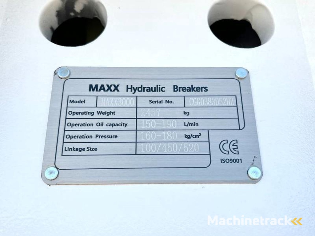 nc 3000 hammer / 27-40 Ton / Hydraulic Breaker /