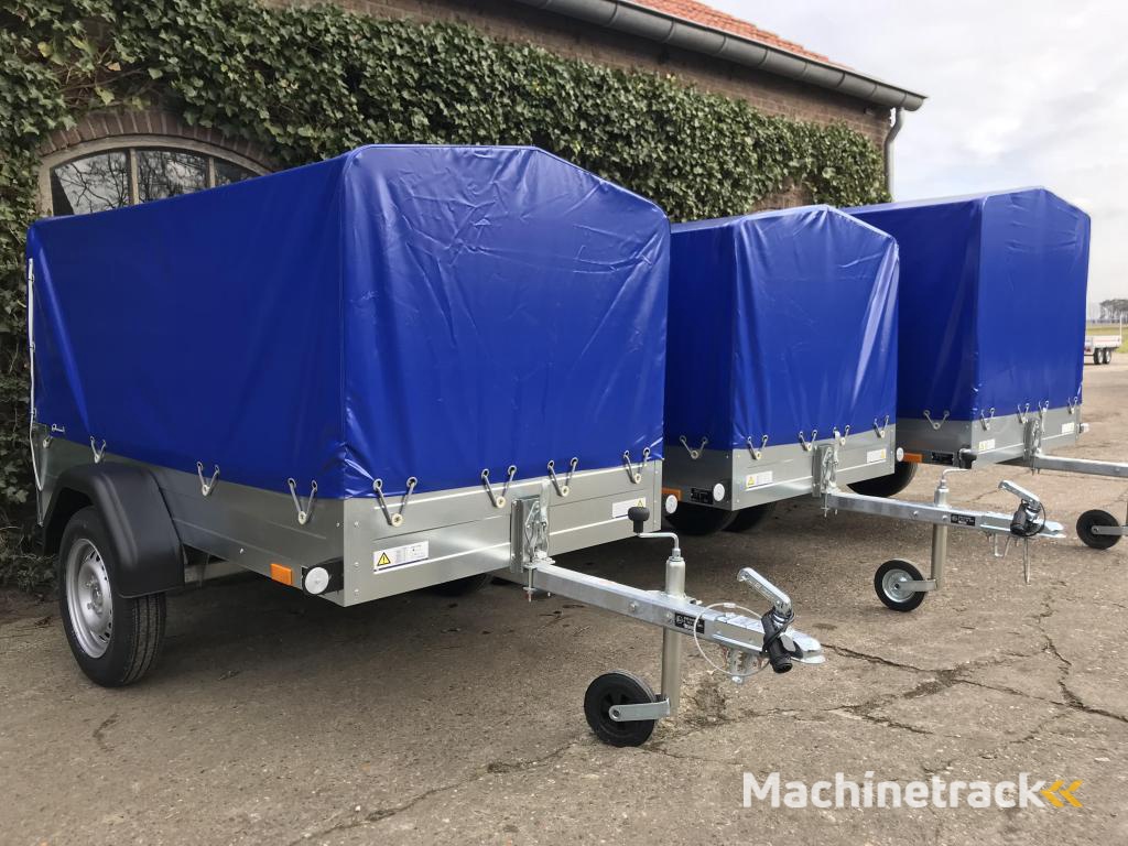 Saris King 75 met huif XL aanhangwagen + Huif
