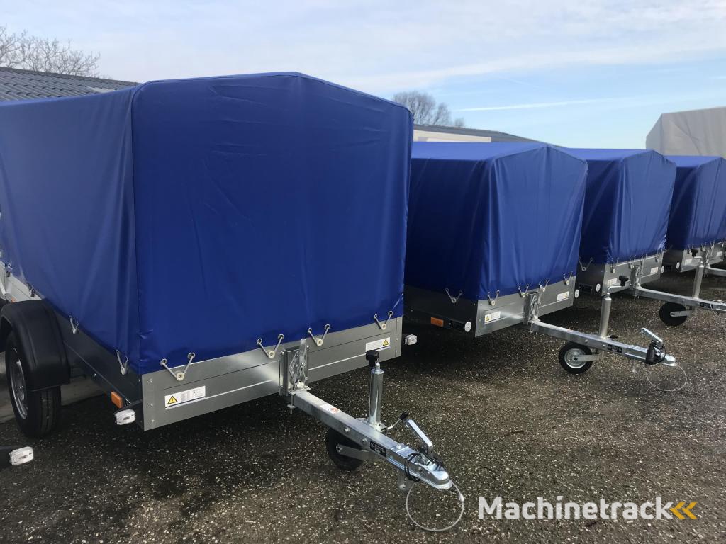 Saris King 75 met huif XL aanhangwagen + Huif