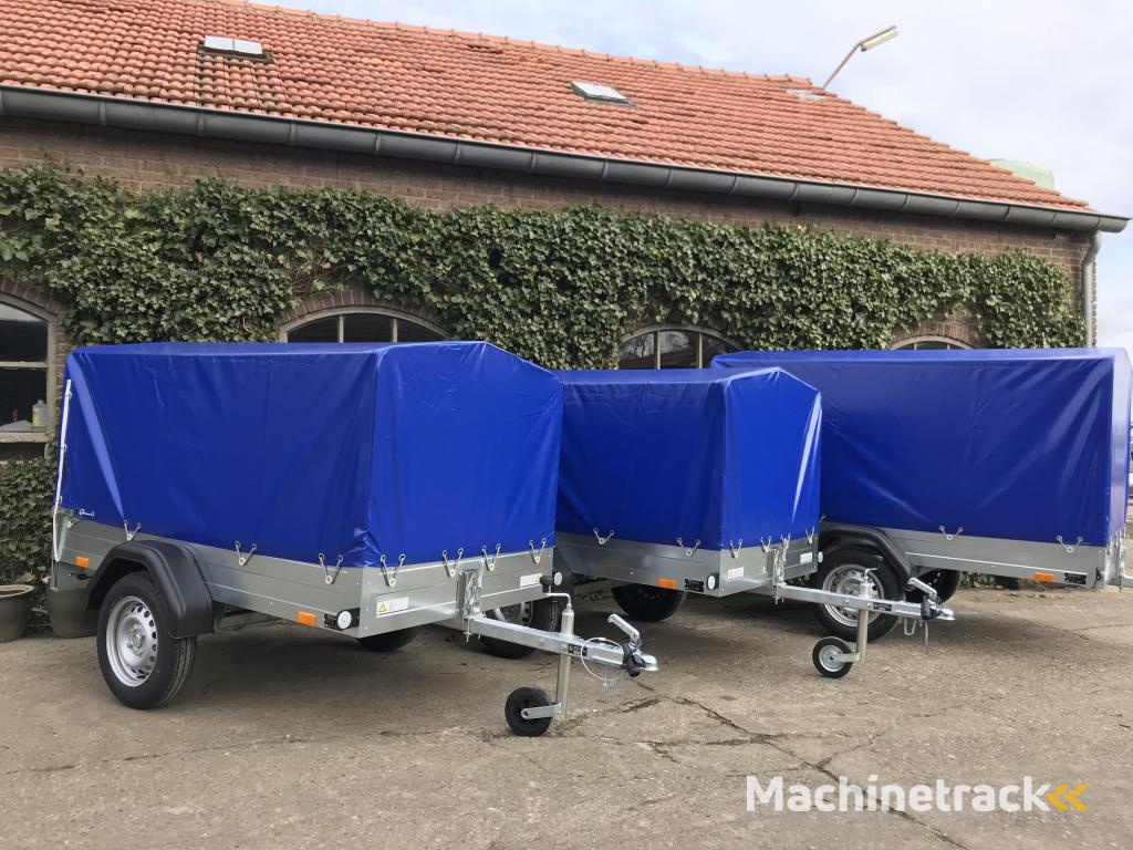 Saris King 75 met huif XL aanhangwagen + Huif