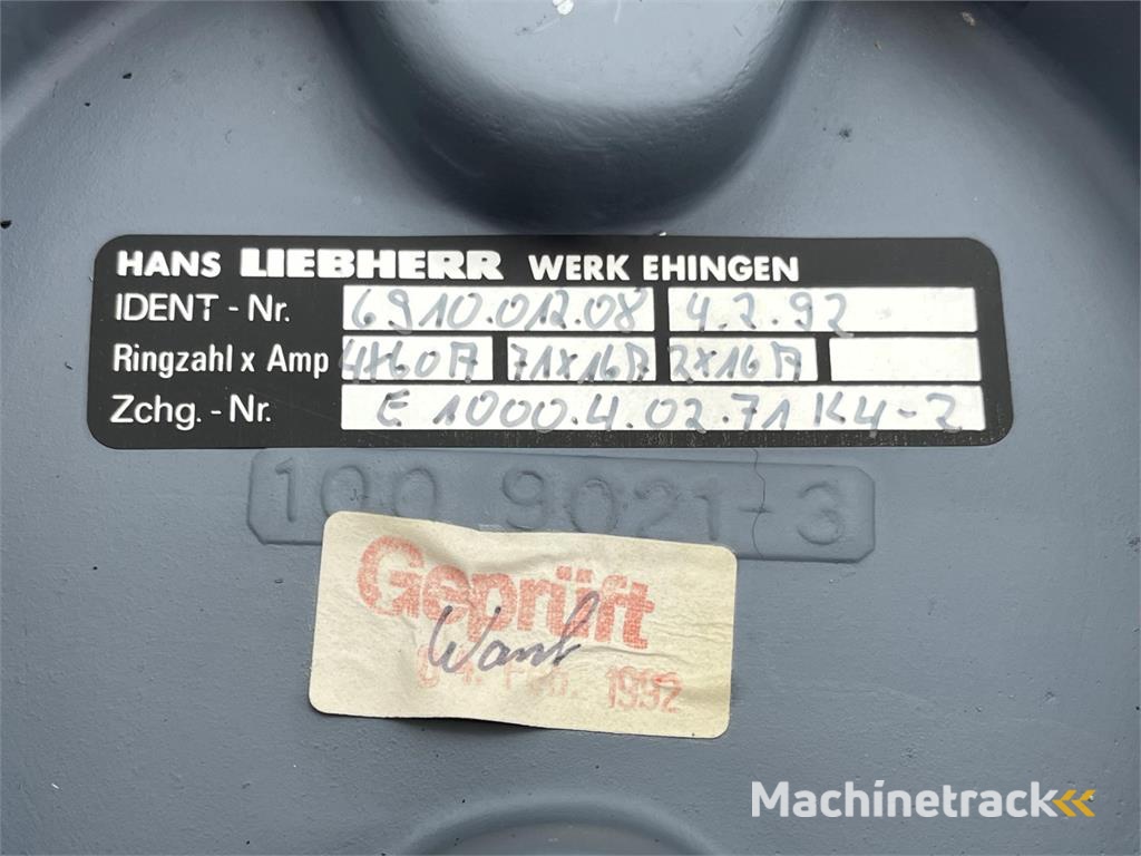 Liebherr LTM 1025 Rotor and slipring assembly