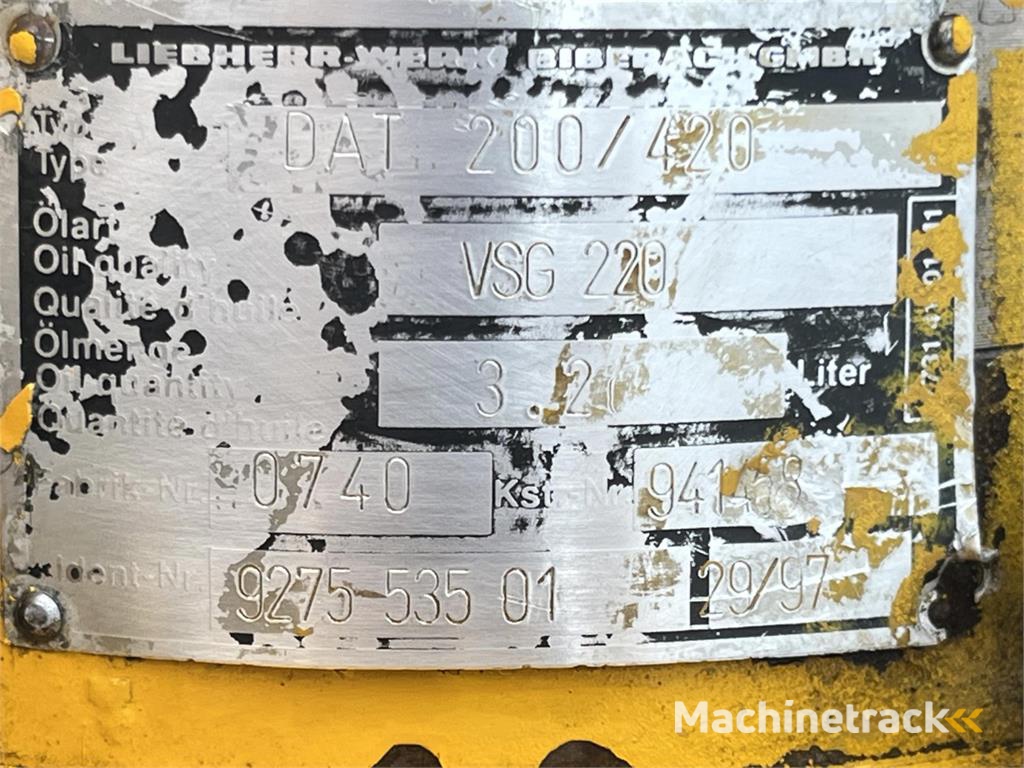 Liebherr LTM 1050-1 Slewing gear