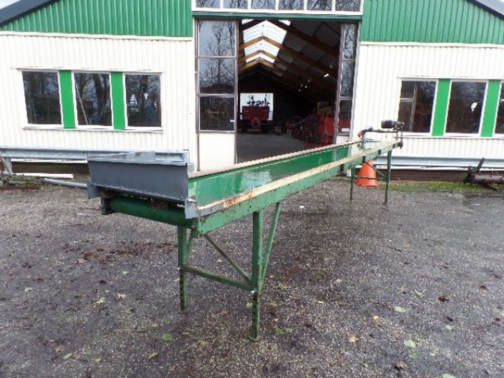 Vlakke band / transportband 6 meter lang 60 cm breed