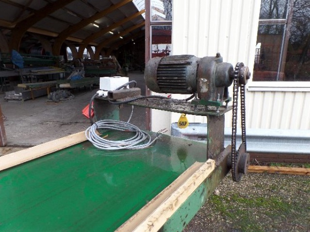 Vlakke band / transportband 6 meter lang 60 cm breed