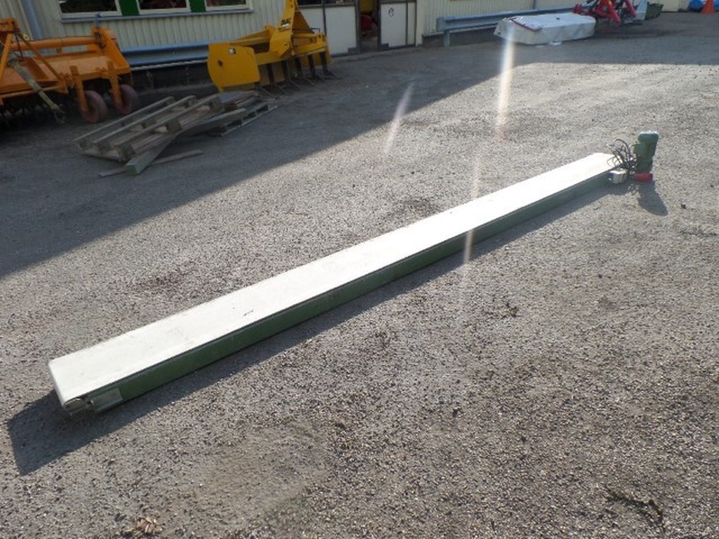 Vlakke band 430 bij 30 cm met een wormwiel variator