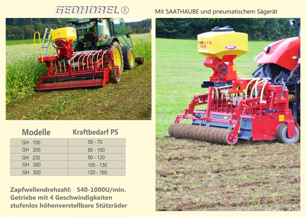 Grond bewerken / zaaien GEOHOBEL ondiep grond bewerken