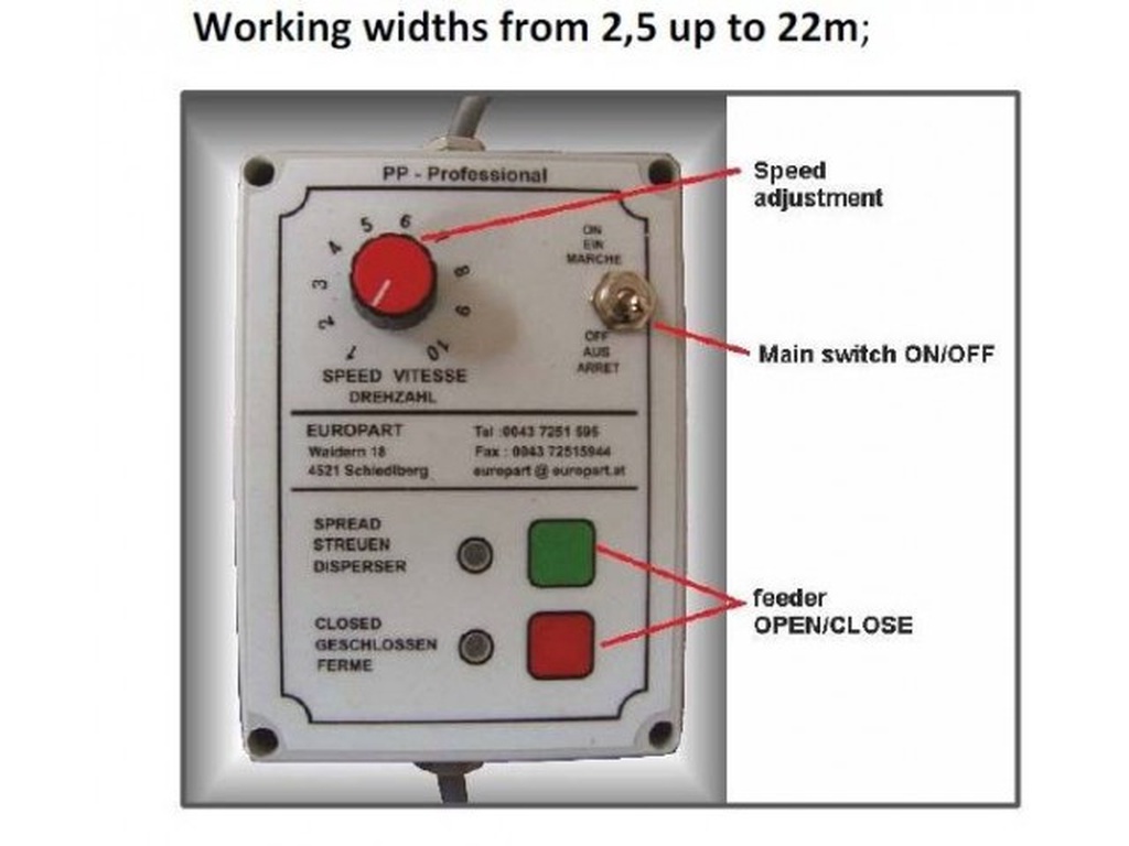 Technik Europart zaaimachines Pneumatische zaaimachines Universeelstrooiers