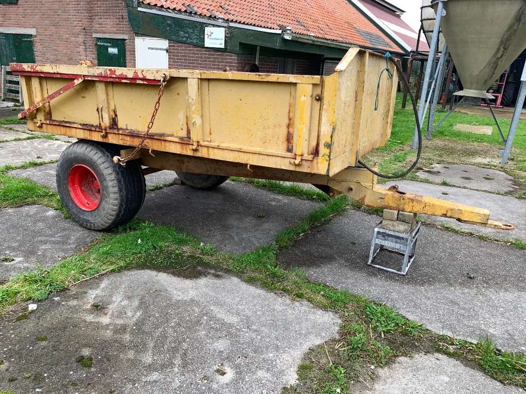 kiepwagen enkel as - 5 tons wagen
