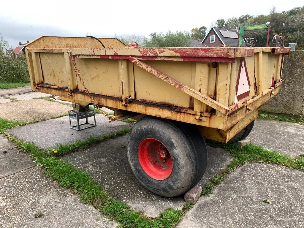 kiepwagen enkel as - 5 tons wagen
