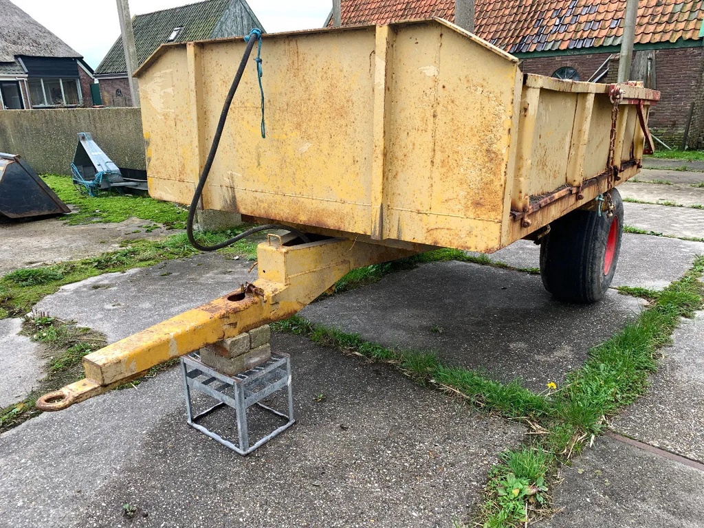 kiepwagen enkel as - 5 tons wagen