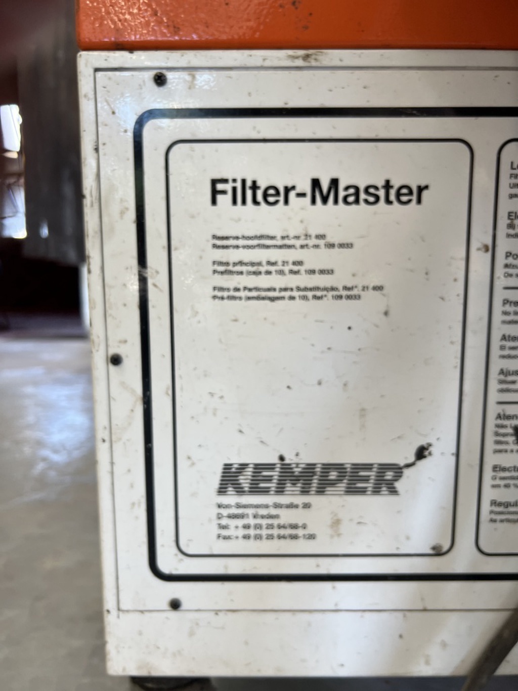 Mobiele afzuiginstallatie voor las en slijpwerkzaamheden