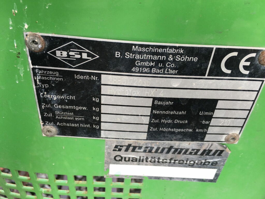 Strautmann U snijder hydrofox HX 4 defect hydrauliek blok