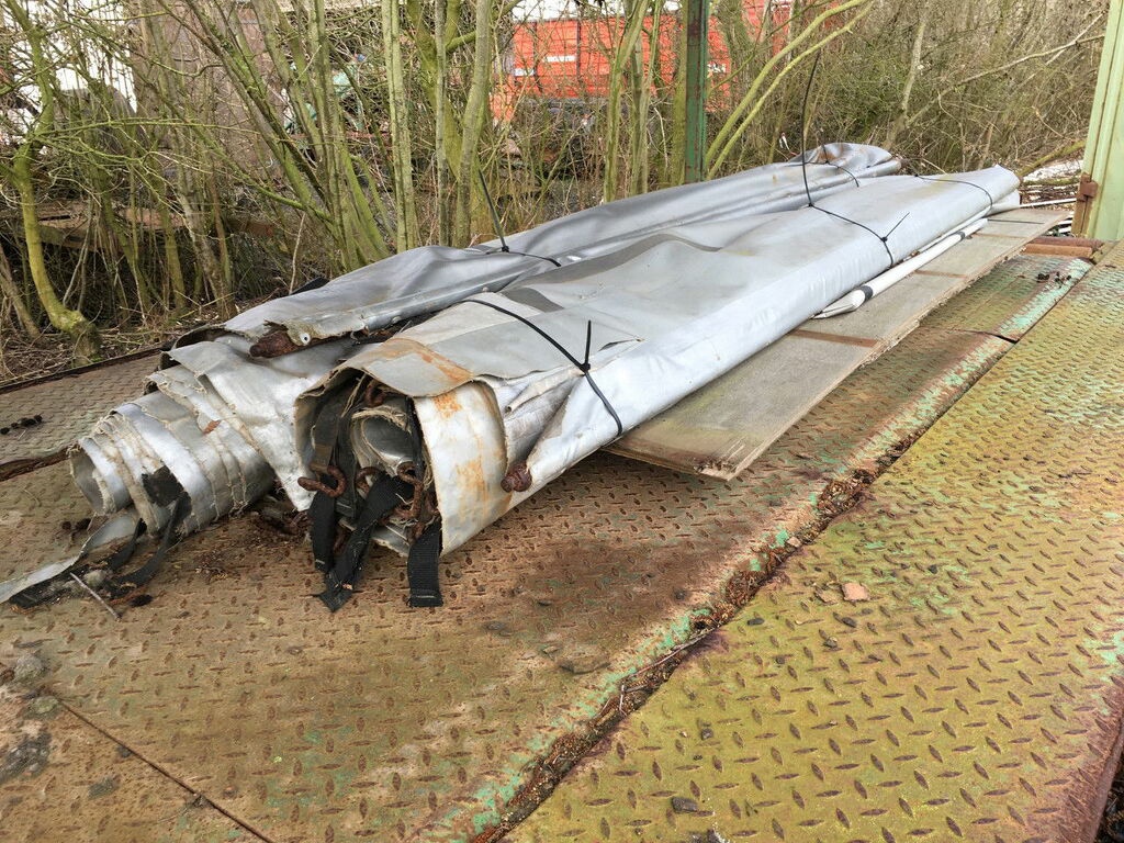 Zeilen wagen Landbouw wagen met zeilen 8.8 meter lang