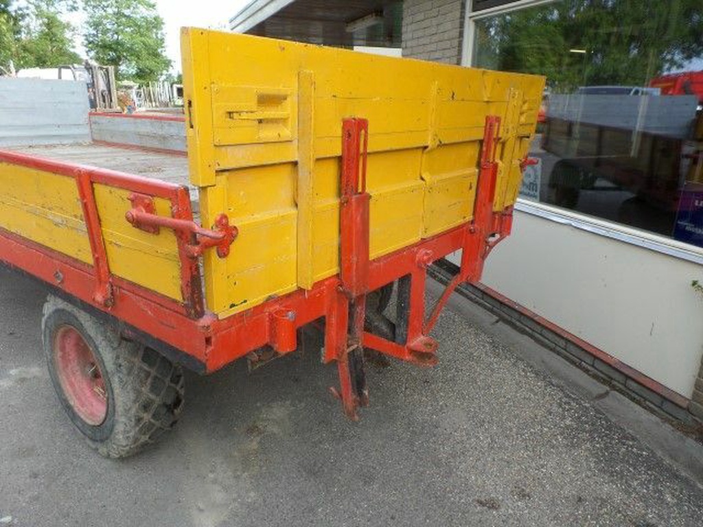 Landbouwwagen 4 wiel met opzetschotten