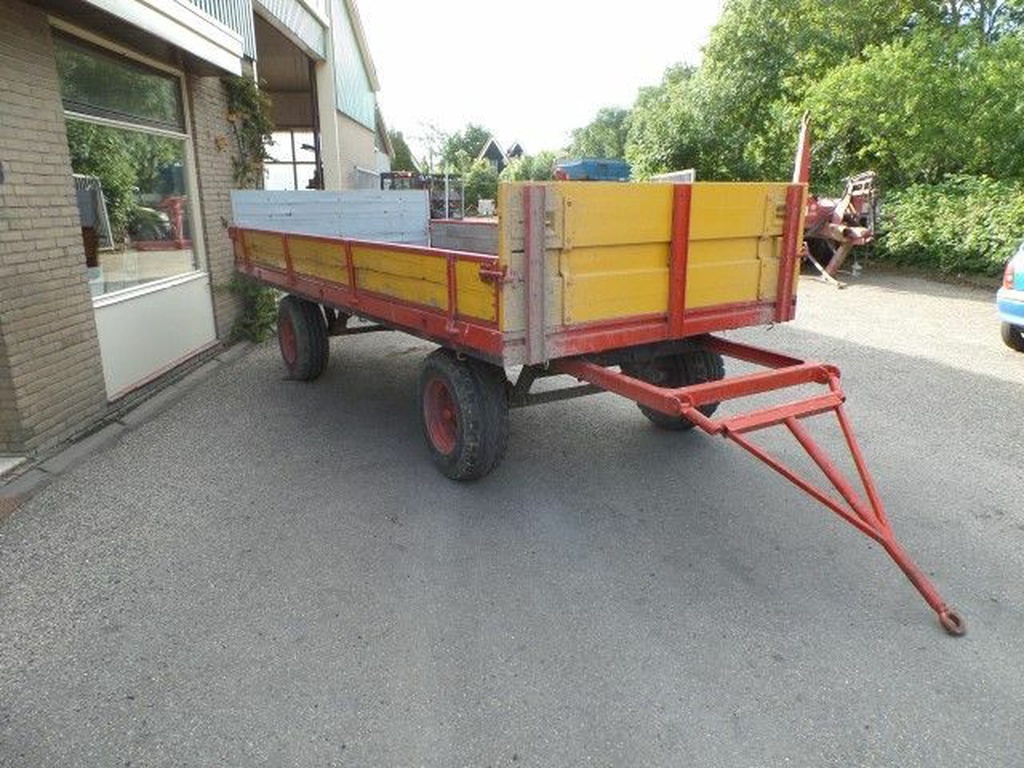 Landbouwwagen 4 wiel met opzetschotten