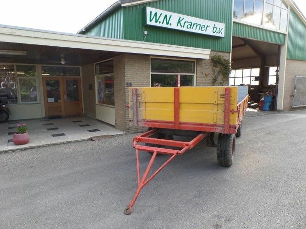 Landbouwwagen 4 wiel met opzetschotten