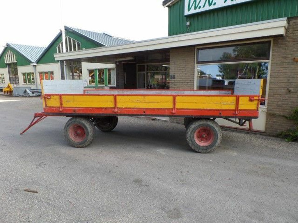 Landbouwwagen 4 wiel met opzetschotten