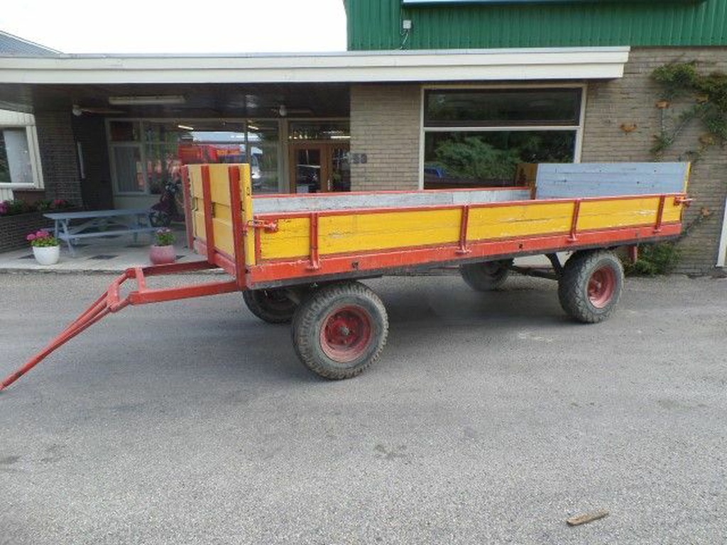 Landbouwwagen 4 wiel met opzetschotten