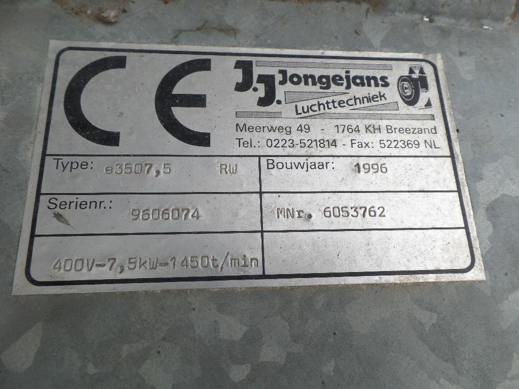 Jongeneel 7.5 kW