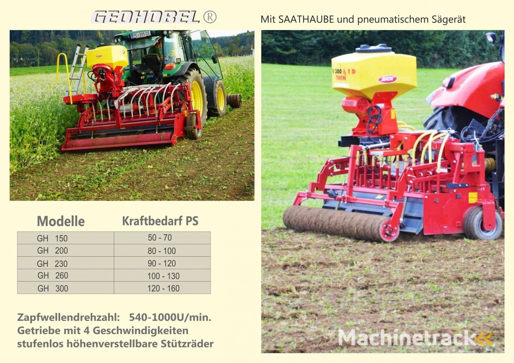 Grond bewerken / zaaien GEOHOBEL ondiep grond bewerken