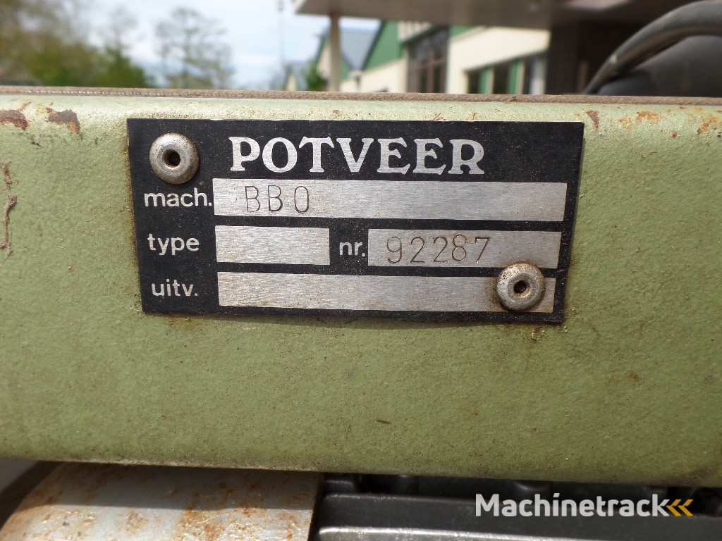 Potveer Potveer vlakke band 305 cm lang  met frequentie regelaar