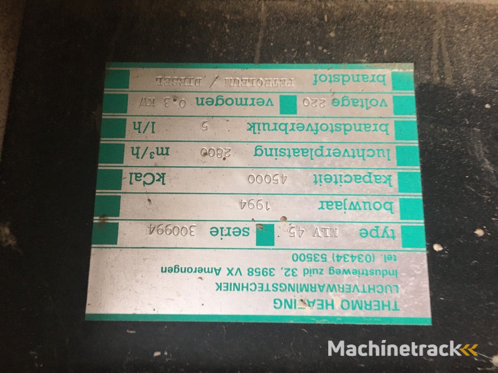 Thermo Heating MLV 45 diesel heater