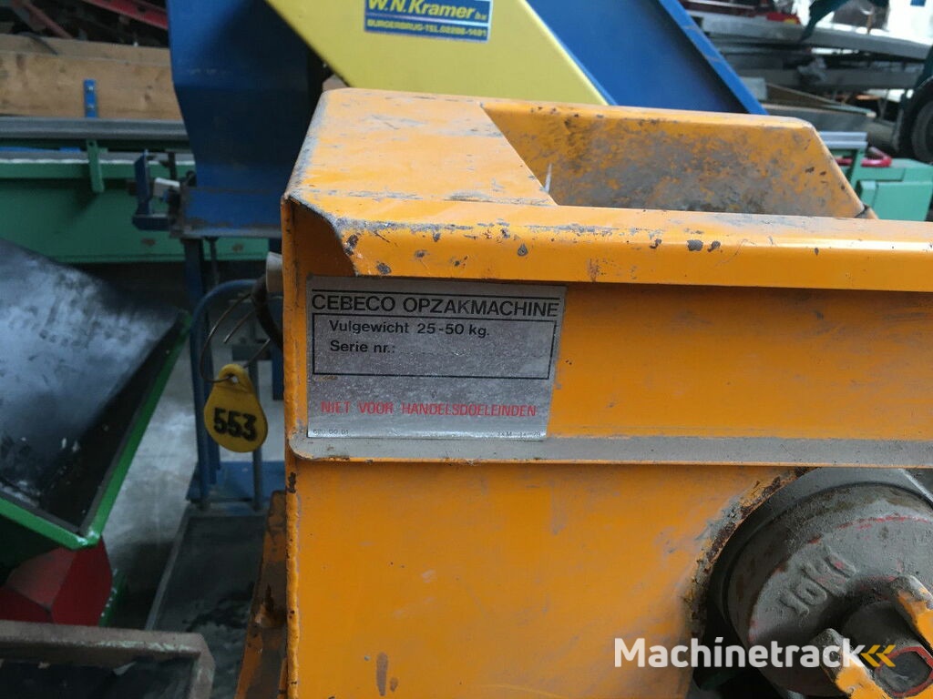 Cebeco opzak machine afweger 25 - 50 kilo