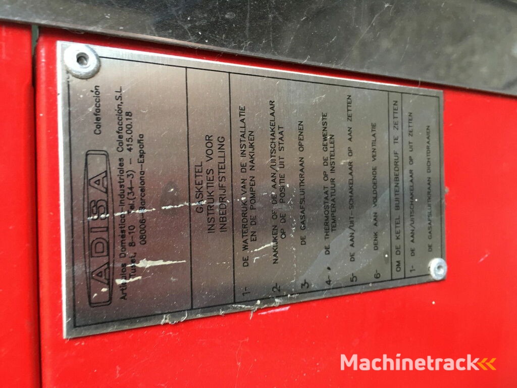 ADISA DUPLEX 220 gas verwarming systeem