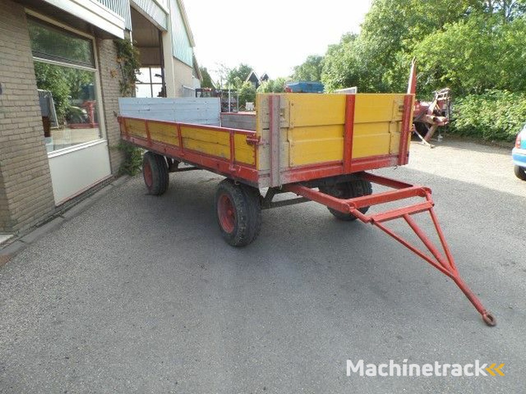 Landbouwwagen 4 wiel met opzetschotten