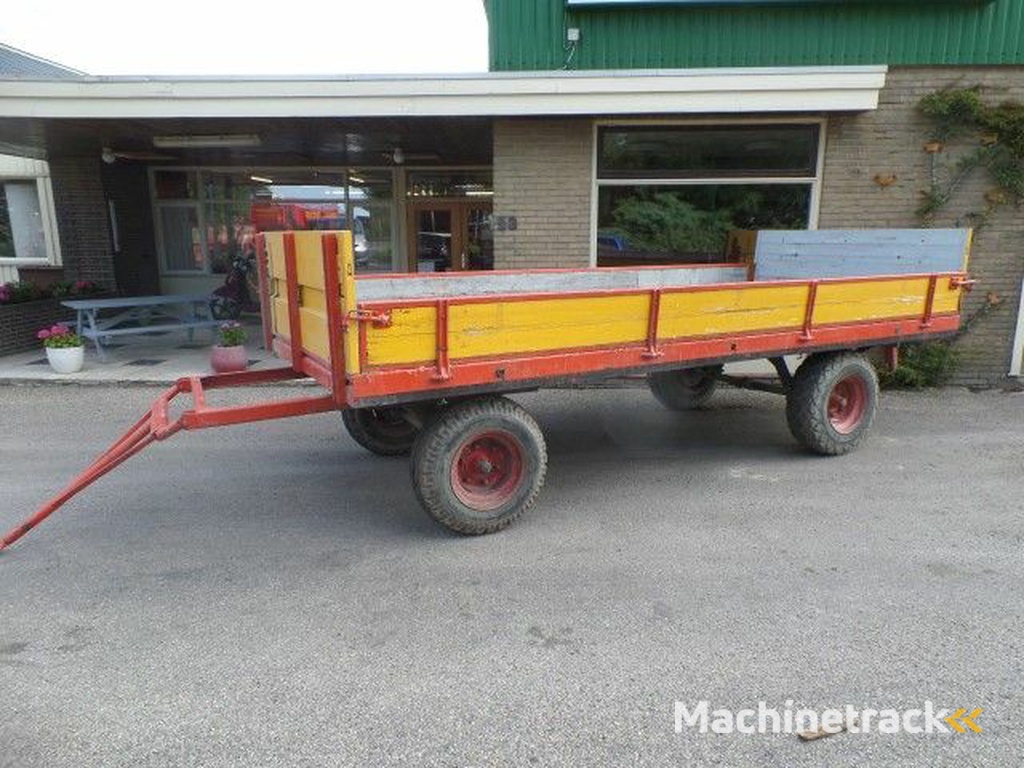 Landbouwwagen 4 wiel met opzetschotten