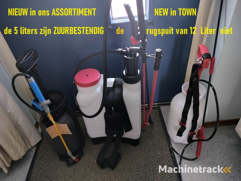 Drukspuiten , rugspuiten ook electrische en aanverwante zaken