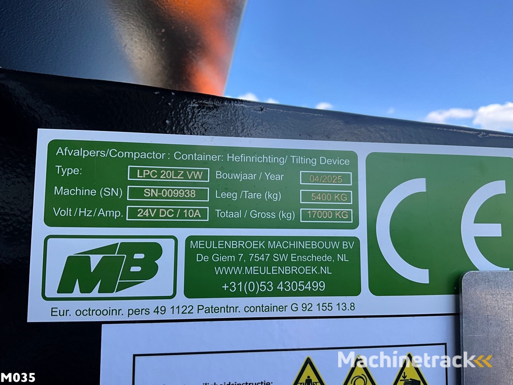 Meulenbroek 20m³ perscontainer