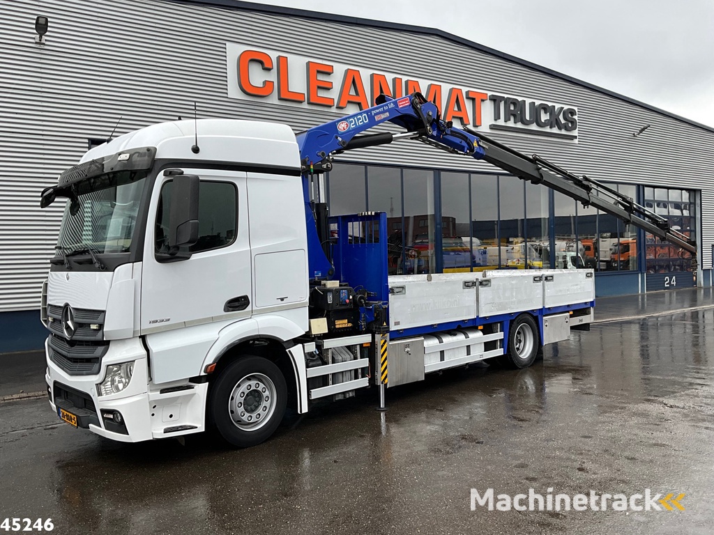 Mercedes-Benz Actros 1833 Euro 6 HMF 21 Tonmeter laadkraan