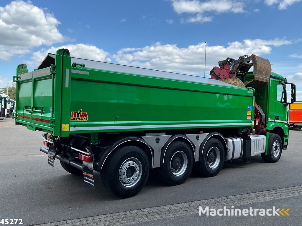 Mercedes-Benz Arocs 3743 8x4 Euro 6 HMF 19 Tonmeter Elektrisch/Hydraulisch aangedreven Z-kraan