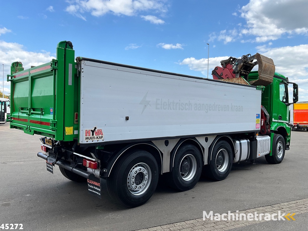 Mercedes-Benz Arocs 3743 8x4 Euro 6 HMF 19 Tonmeter Elektrisch/Hydraulisch aangedreven Z-kraan