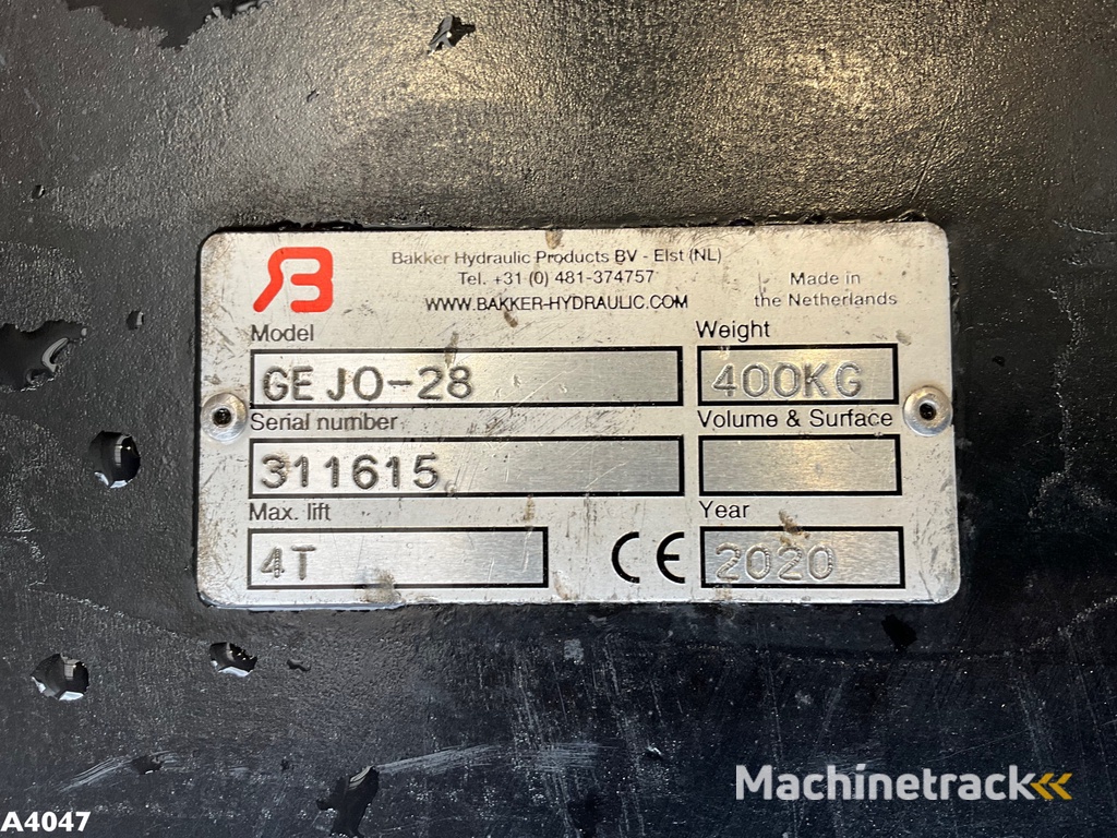 Bakker Gejo 28 hakengrijper