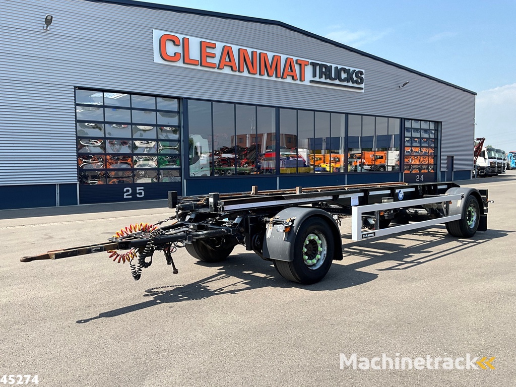GS Meppel 2-assige container aanhangwagen